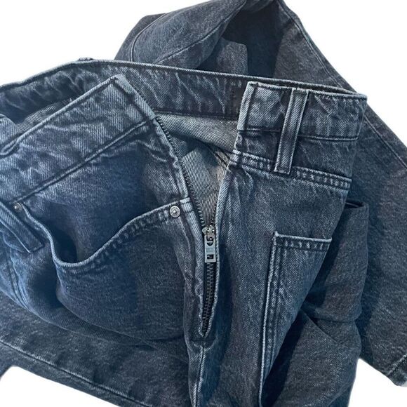 Hudson Elly Folded Criss Cross High Rise Crop Jeans - Picture 6 of 9